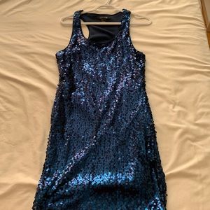 COPY - Forever 21 blue sequin dress, never worn